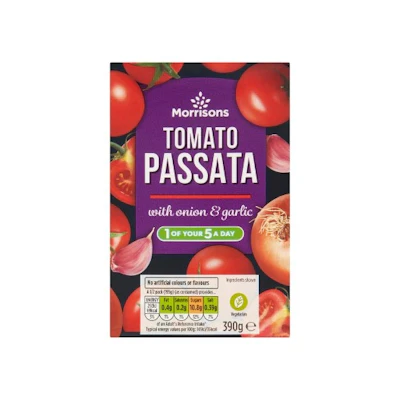 Morrisons Passata with Onion & Garlic (390g)