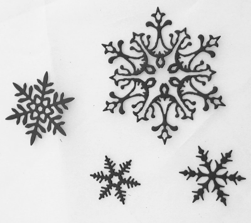 Die Cut - Schablonen - Set "Schneeflocken"