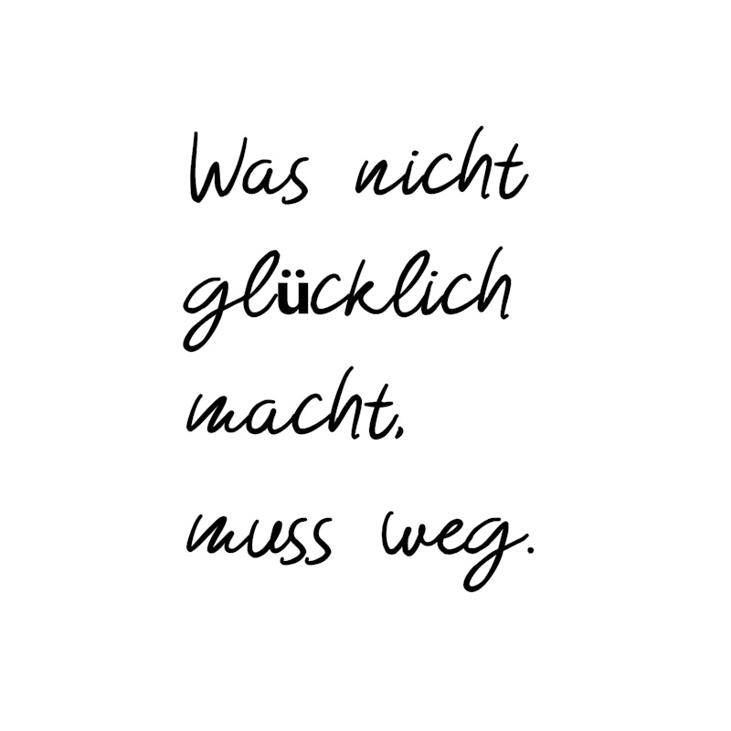 Wie Gut Dass Mich Keiner Denken Hören Kann "WIE GUT, DASS MICH KEINER DENKEN HÖREN KANN..." - Fotodruck auf Holz