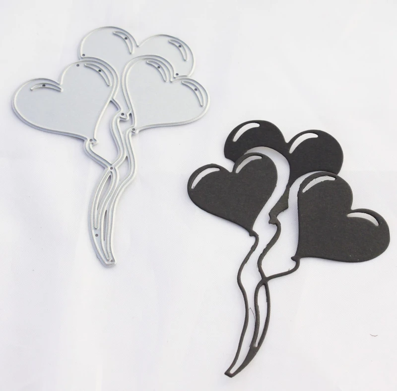 Die Cut - Schablone "Herzballons"