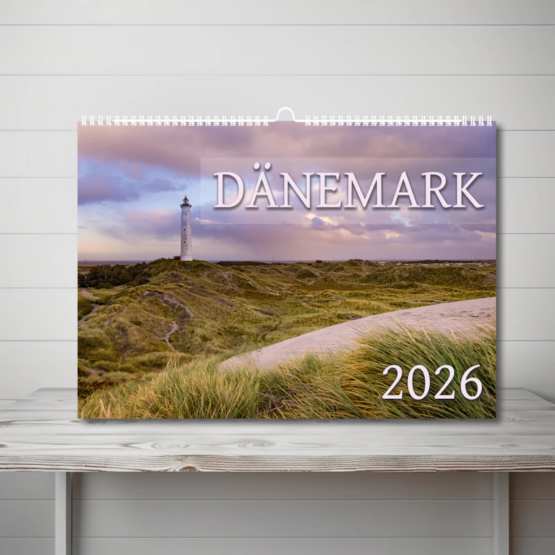 DIN A3 Wandkalender Dänemark 2026