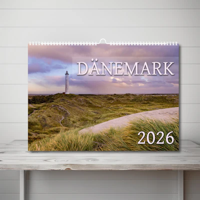 DIN A3 Wandkalender Dänemark 2026