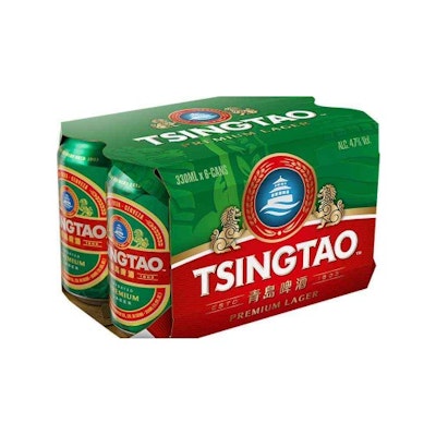 Tsing Tao Beer 330ml 6 cans (San Mui)