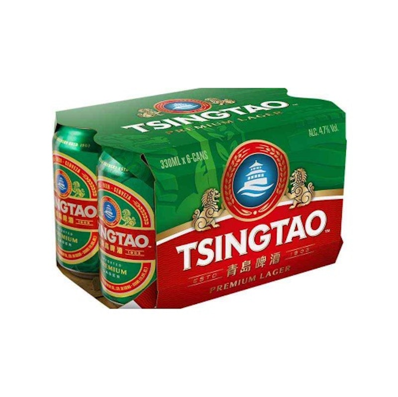 Tsing Tao Beer 330ml 6 cans (San Mui)