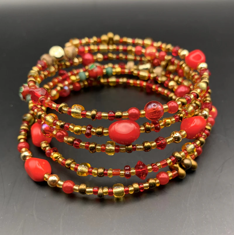 Memory Wire - 5 varv, RED GOLD