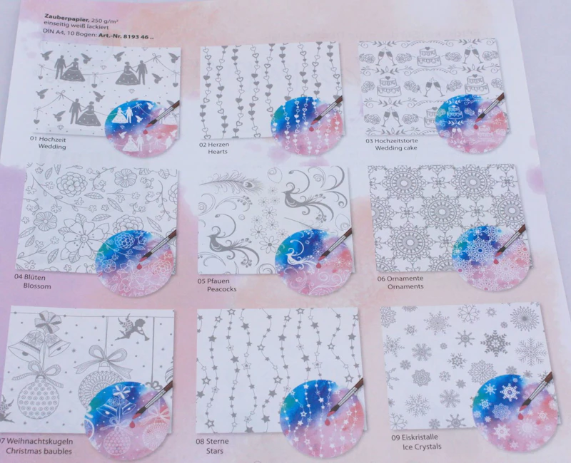 Zauberpapier "Herzen" DIN A4