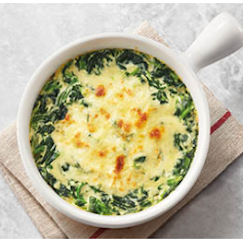 BAKED SPINACH WITH CHEESE (pizzahut)