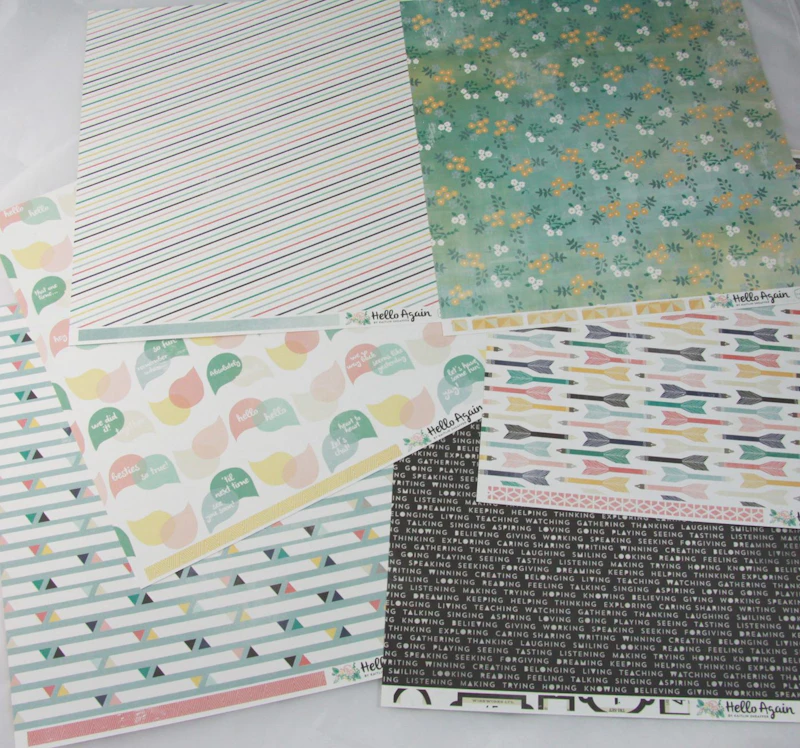 Scrapbook - Set  "Hello Again"