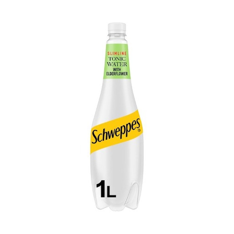 Schweppes Slimline Elderflower Tonic Water 1L