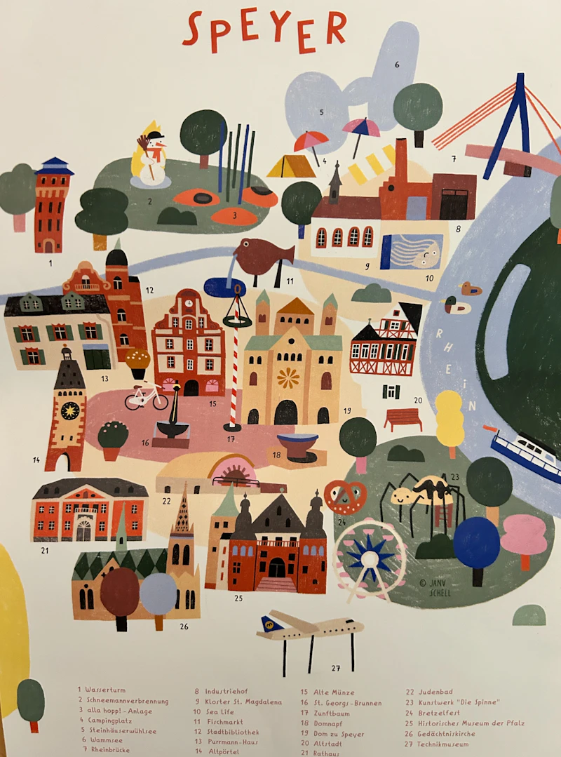 Speyer Plakat von Jana Schell Format A2