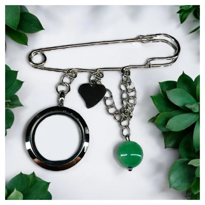 Memory-Anstecknadel "Aventurin"