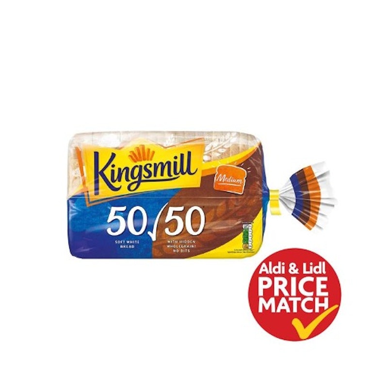 Kingsmill 50/50 Medium 800g