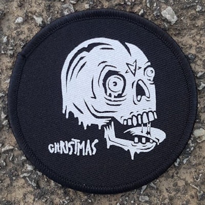 Christmas Skull Patch