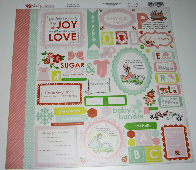 Scrapbook-Set "Baby Mine", Girl