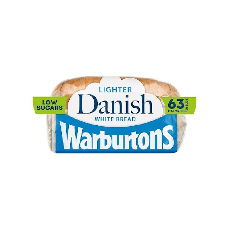 Warburtons Danish White Bread 400g