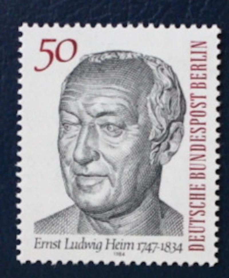 Robbert´s Briefmarken Berlin MiNr. 723, 100. Todestag v. Dr. Ernst Ludwig Heim