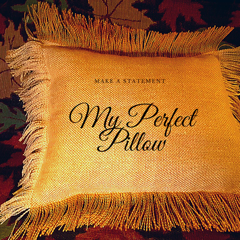 Burlap, Hand-Painted Fringed  (Burmese) Throw Pillows