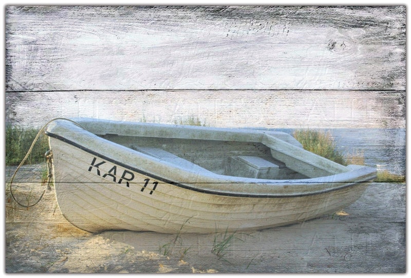 Altes Boot - Wanddeko Maritim im Landhausstil, Shabby Chic kaufen