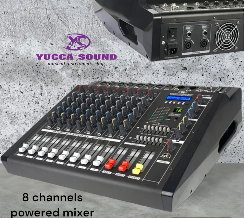Ømax 8channels powered mixer 