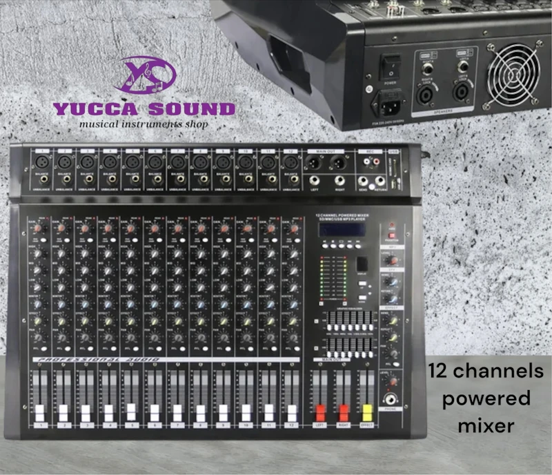 Ømax 12channels powered mixer  Copy