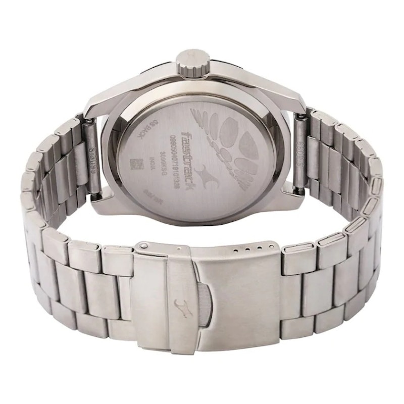 FASTRACK SILVER DIAL SILVER STAINLESS STEEL STRAP WATCH