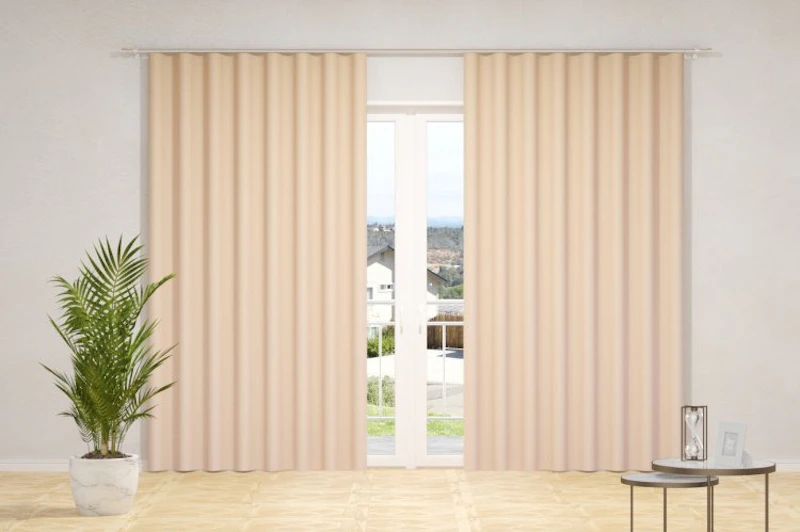 Curtain fabrics - SUNOUT, (back side of fabrics woven in white color), in 85 colors, width - 1,50 m.)