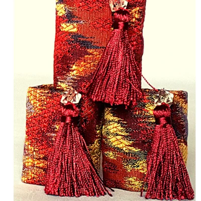 Myra (Aztec) Tassel Napkin Rings ( Set of 6 )