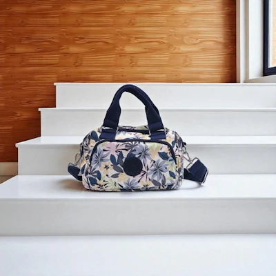 CRINKLE Printed Mini Tote Hand Bag