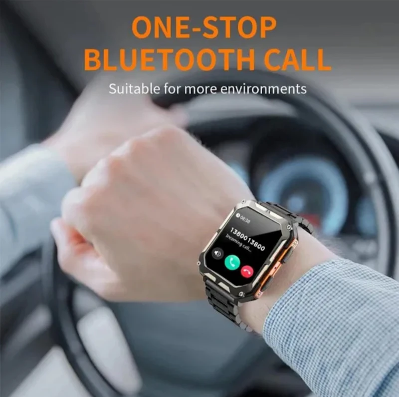Bluetooth Calling AMOLED Screen Bluetooth Smart Watch