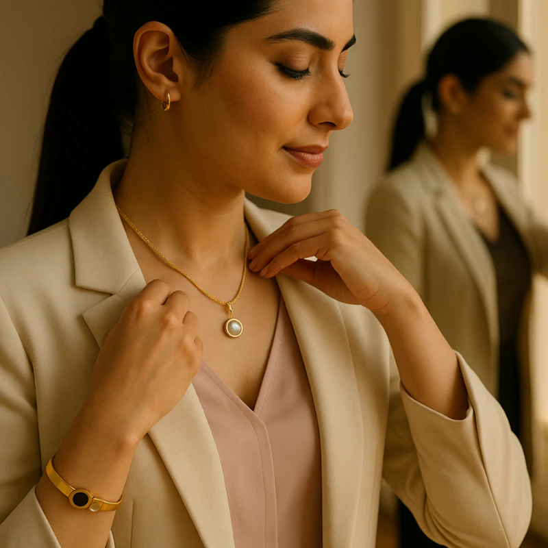 Exclusive Pearl Necklace and Bracelet 
