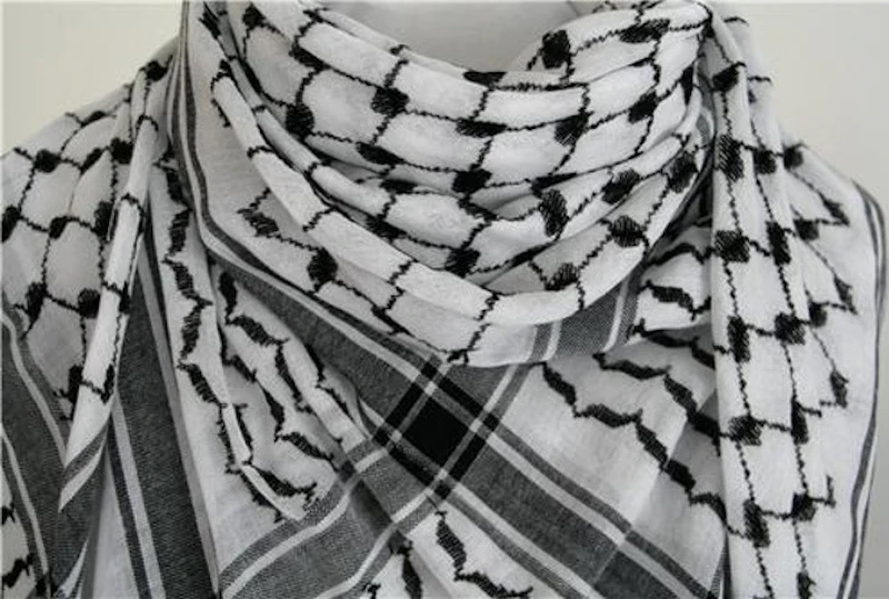 Black and White Hirbawi Kufiya
