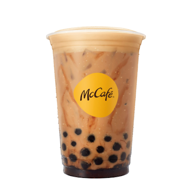 Iced Okinawa Brown Sugar X Bubble Milk Tea (Mcdonald)