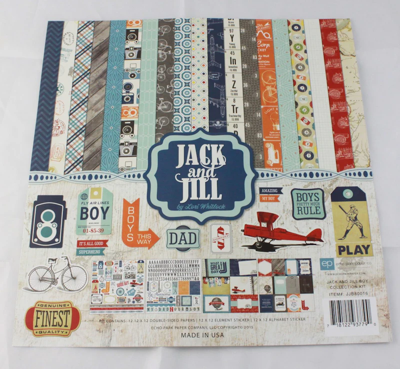 Scrapbook - Set "Jack & Jill" , Boy