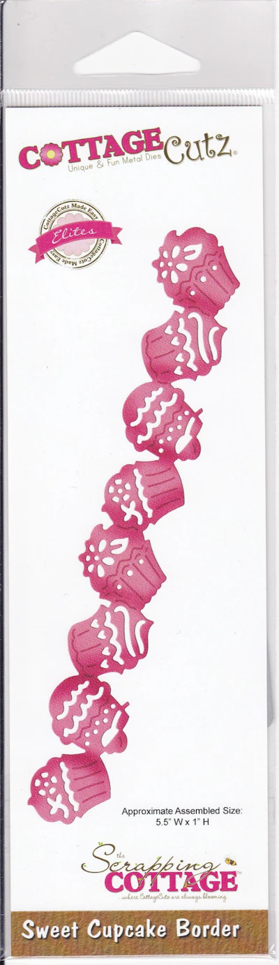 Cottage Cutz®  Die cut - Schablone "Sweet Cupcake Border"