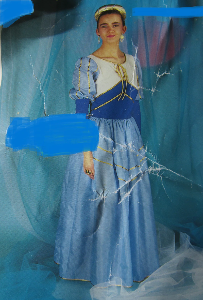Kostüm Prinzessin Julia mit Haarband Gr.42