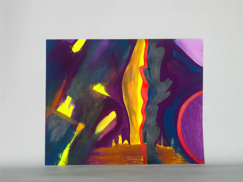 Back To Tomorrow - Contemporary  Abstract Art by RAven Art & Design Studio