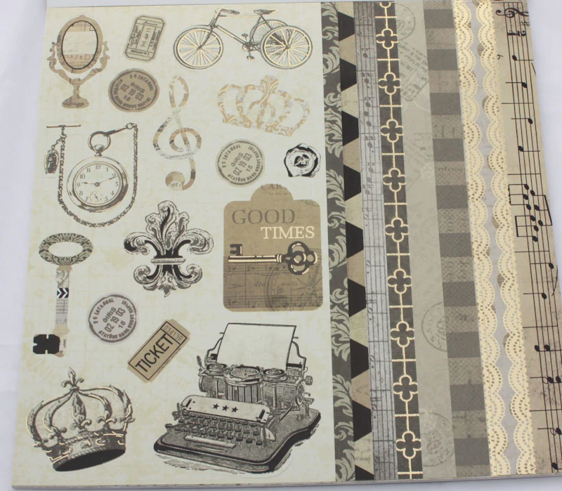 Scrapbook-Set "Good Old Times", Nostalgie