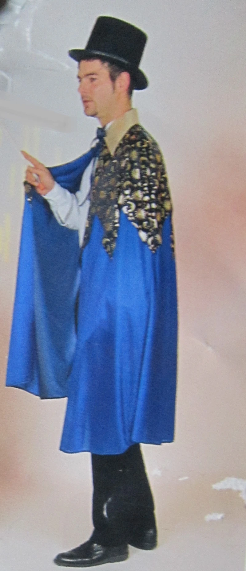 Kostüm blauer Zauberumhang Gr.52