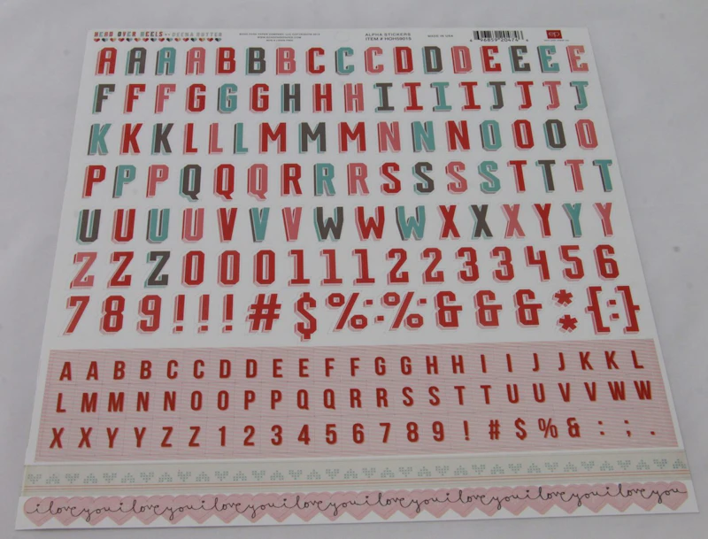 Scrapbook-Set "Head over Heels"