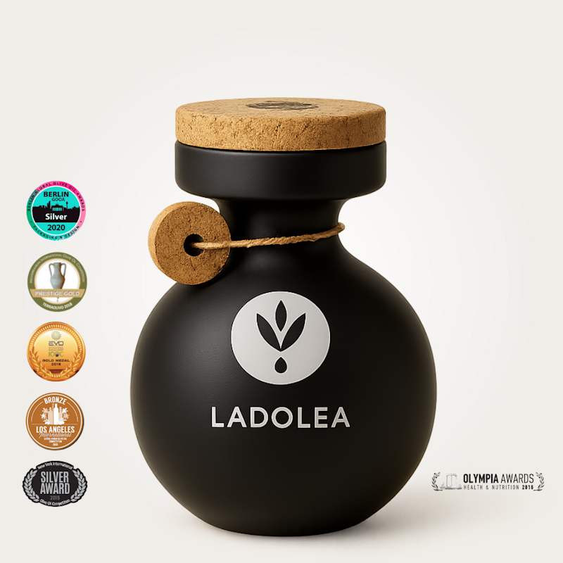 LADOLEA extra natives premium Olivenöl 600ml Keramikflasche