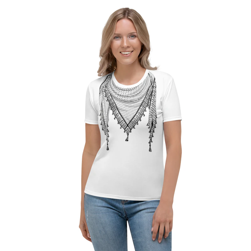 Palestine symbol keffiyeh style women