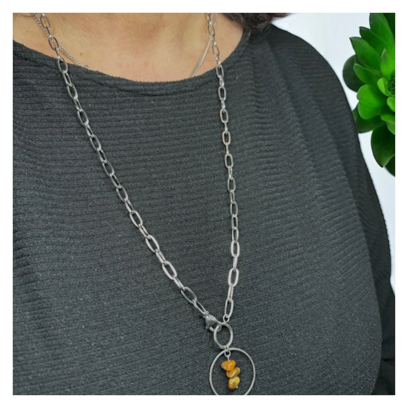Y-Kette "Ylena" mit Tigerauge