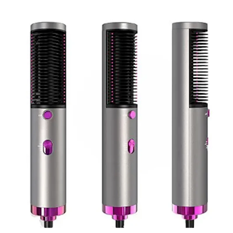 New Hot Air Hair Dryer Brush 3 In 1 Hair Blow Dryer Straightener Volumizer Negative Ion Styler Comb Kit For Wet Dry Hair