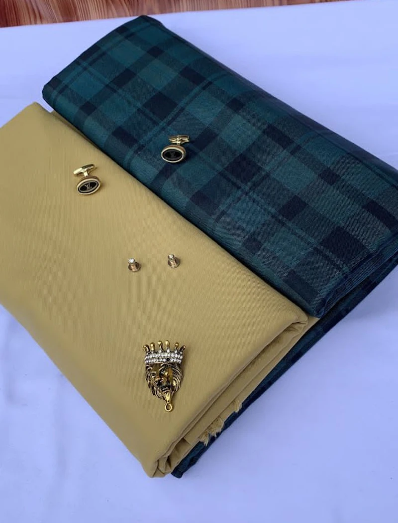 Gold and checked green Senator