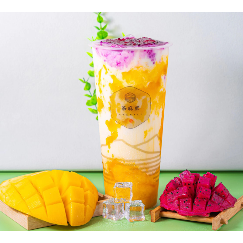 Mango dragon fruit with yogurt (Chamali)