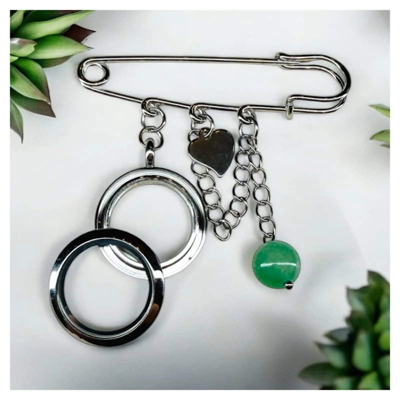 Memory-Anstecknadel "Aventurin"