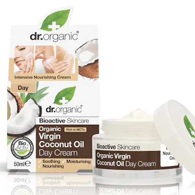 Dr Organic Virgin Coconut Oil Day Cream Crema Viso Giorno all