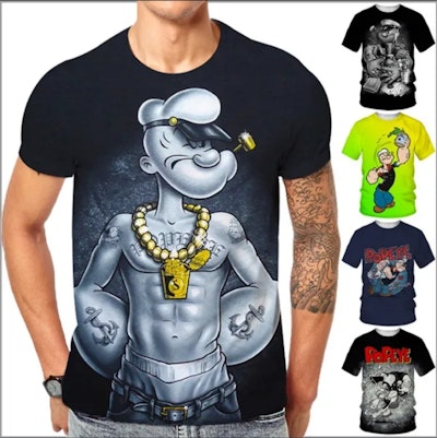 Fashion Personality 3D T Shirt Men