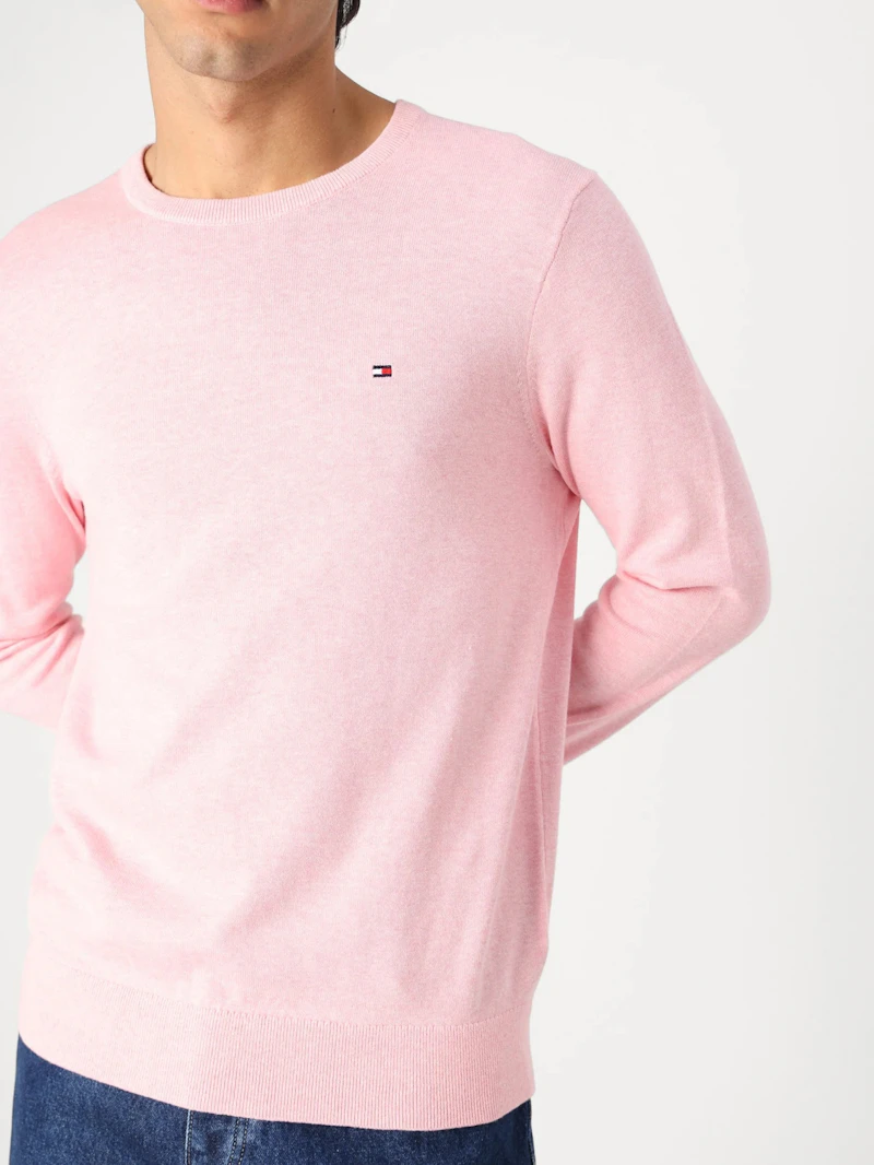 TOMMY HILFIGER  - PULL ROSE CREW NECK