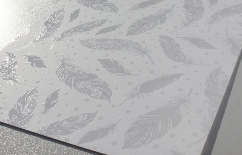 Zauberpapier "Federn", 23 x 33cm